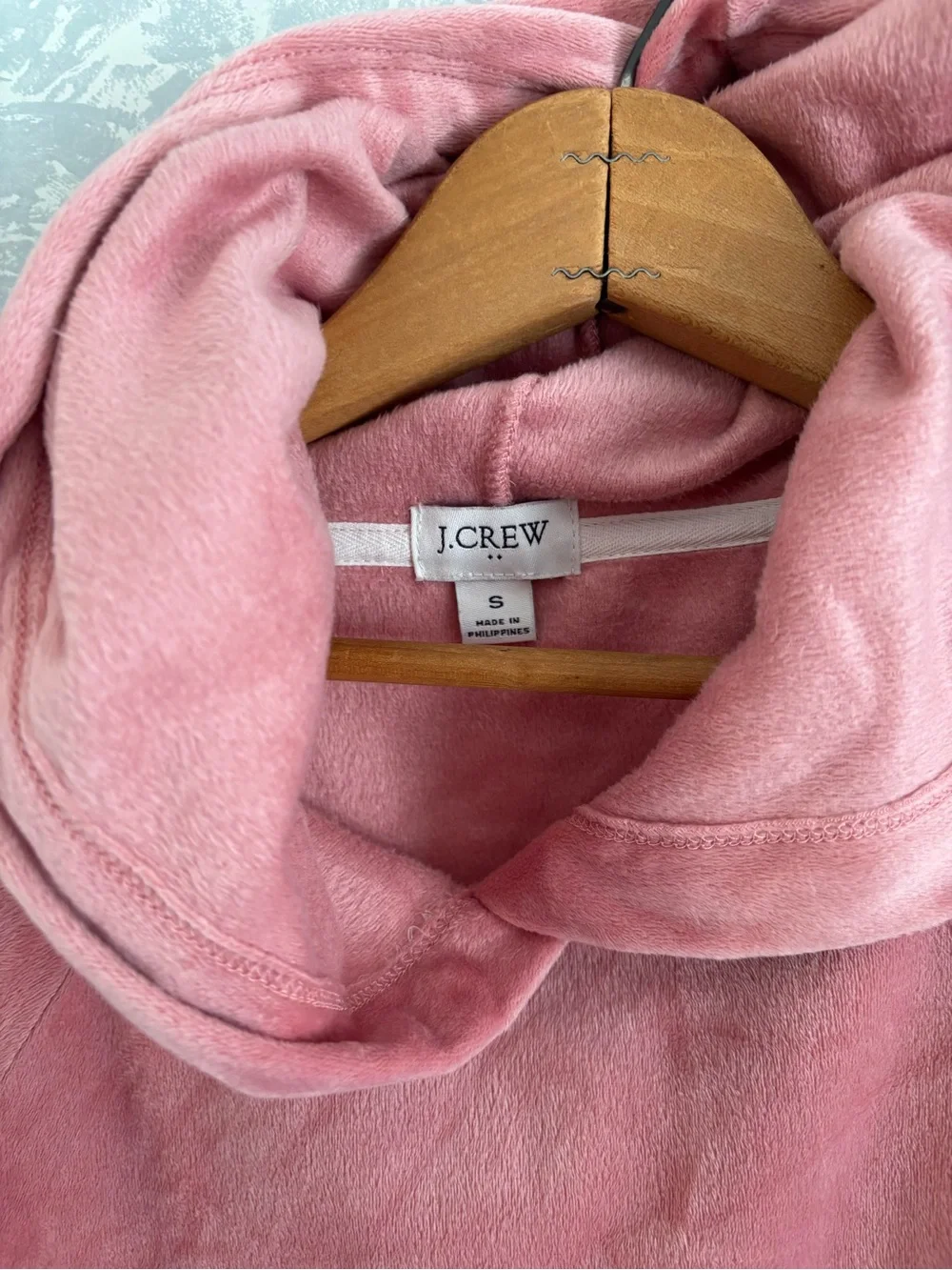 J crew Cozy Pink Velour Hoodie & Jogger Set - Women